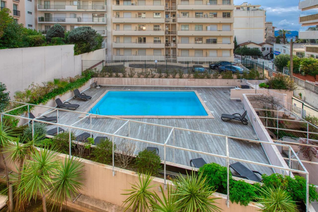 C1 Clemenceau Pool Balcony Bath Ac 2Mins Walk To Sand Beach Cannes Exteriér fotografie
